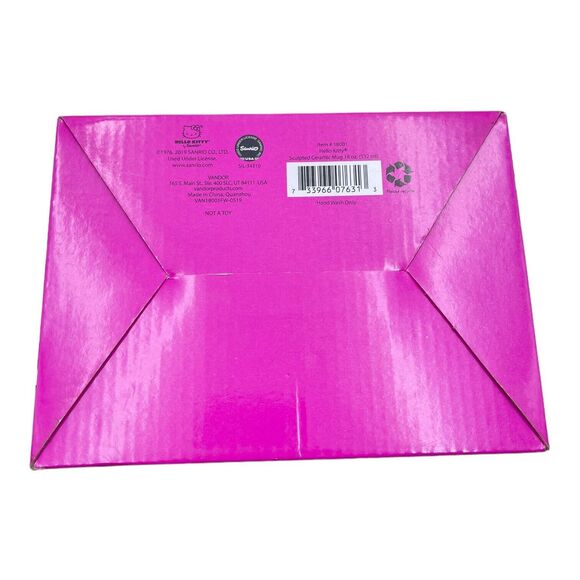 NEW Hello Kitty Head with Red Bow Large 18 oz Sculpted Ceramic Mug - Picture 4 of 4